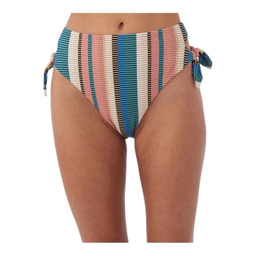 O'Neill Kendari Striped Encinitas Side-Tie Bikini Bottoms NWT